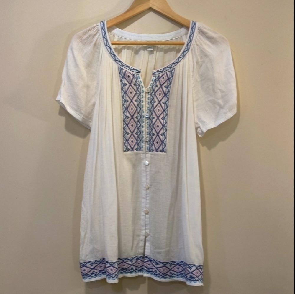 J.Jill peasant tunic top M - Picture 2 of 7